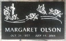 grave marker,headstone,hillside cemetery,kamloops,bc,margaret olson,www.classicshuswapmonuments.com